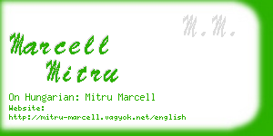 marcell mitru business card